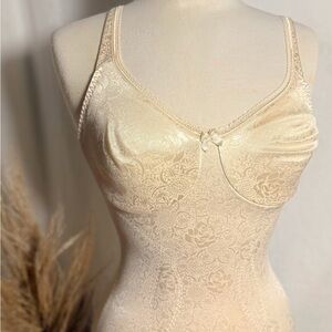 Elegant Cream Lace Bodysuit